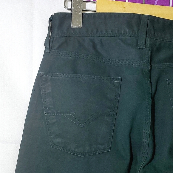 NWT Guess Jeans Lincoln Slim Fit Low Rise Straight Leg Amulet Green Sueded 28x32 - Picture 11 of 14